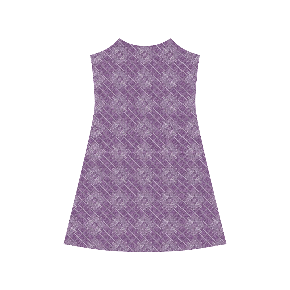 Lilac Jacuard Alcestis Slip Dress (Model D05)