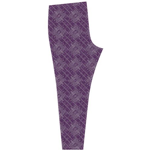 Lilac Jacuard Cassandra Women's Leggings (Model L01)
