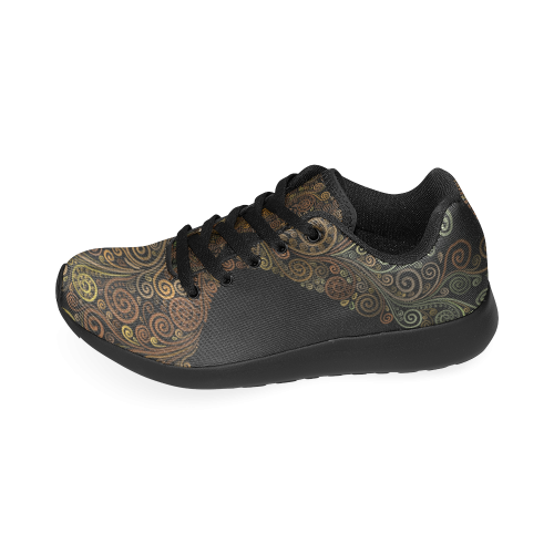 Psychedelic Sand Clock Women’s Running Shoes (Model 020)
