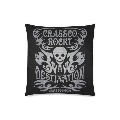 SKULL DESTINATION Custom Zippered Pillow Case 18"x18"(Twin Sides)