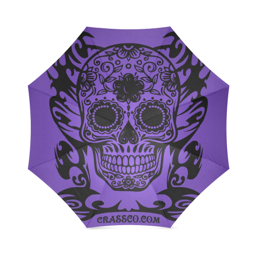 SKULL FILIGRAN Foldable Umbrella (Model U01)