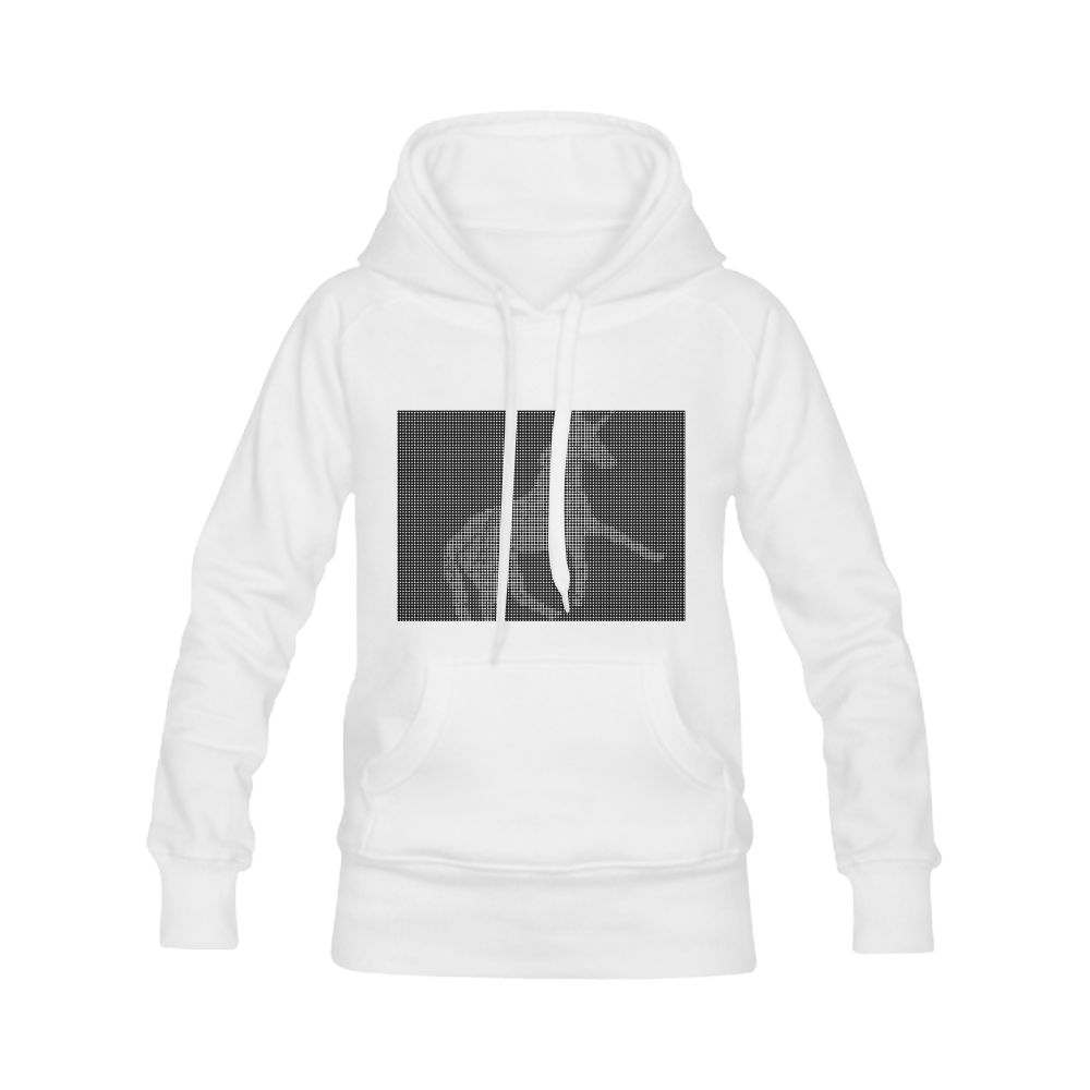 unicorn pixelated  dark Women's Classic Hoodies (Model H07)