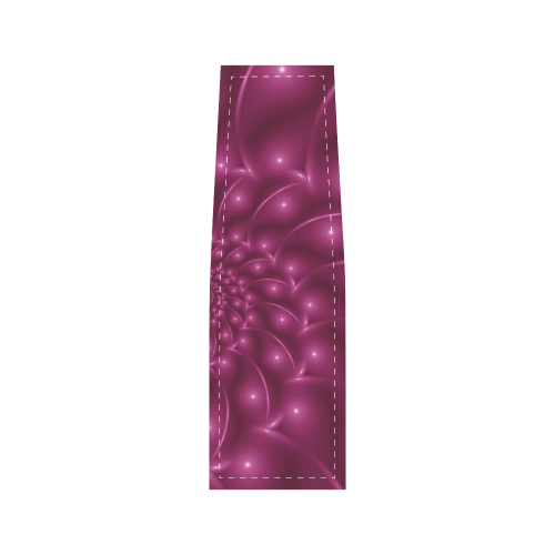 Glossy Berry Purple Fractal Spiral Saddle Bag/Small (Model 1649) Full Customization