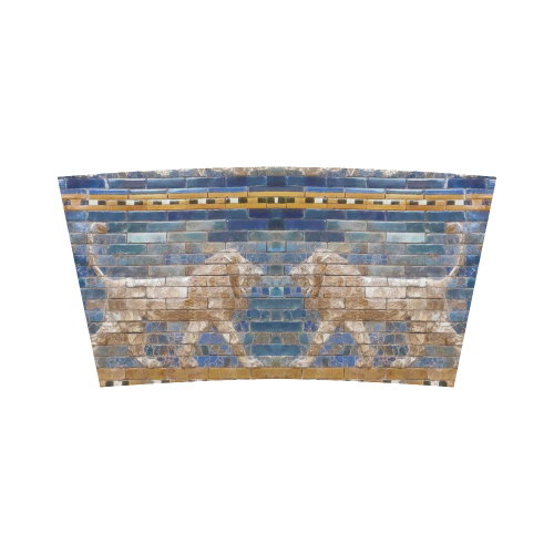 Two Lions And Daisis Mosaic Bandeau Top