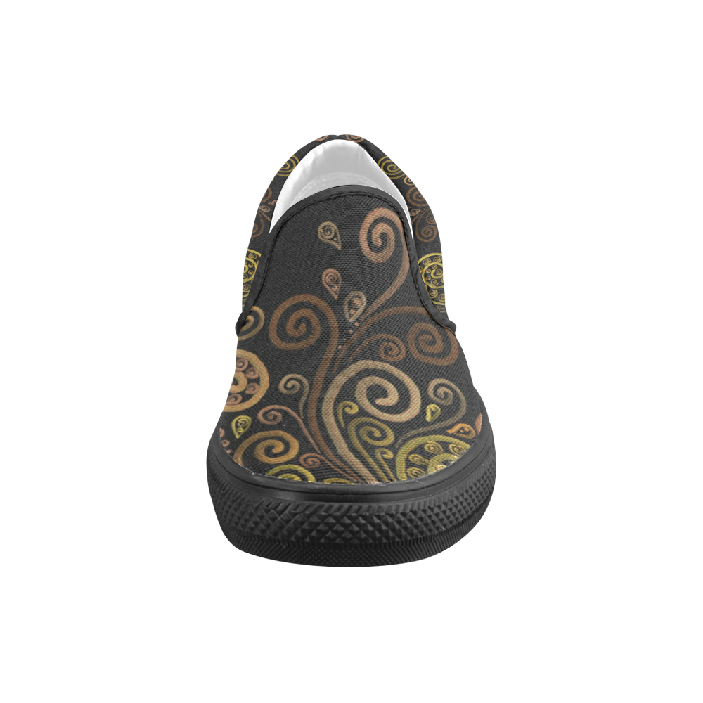 May Skies Sage Women's Unusual Slip-on Canvas Shoes