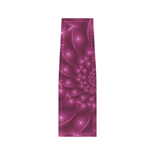 Glossy Berry Purple Fractal Spiral Saddle Bag/Small (Model 1649) Full Customization