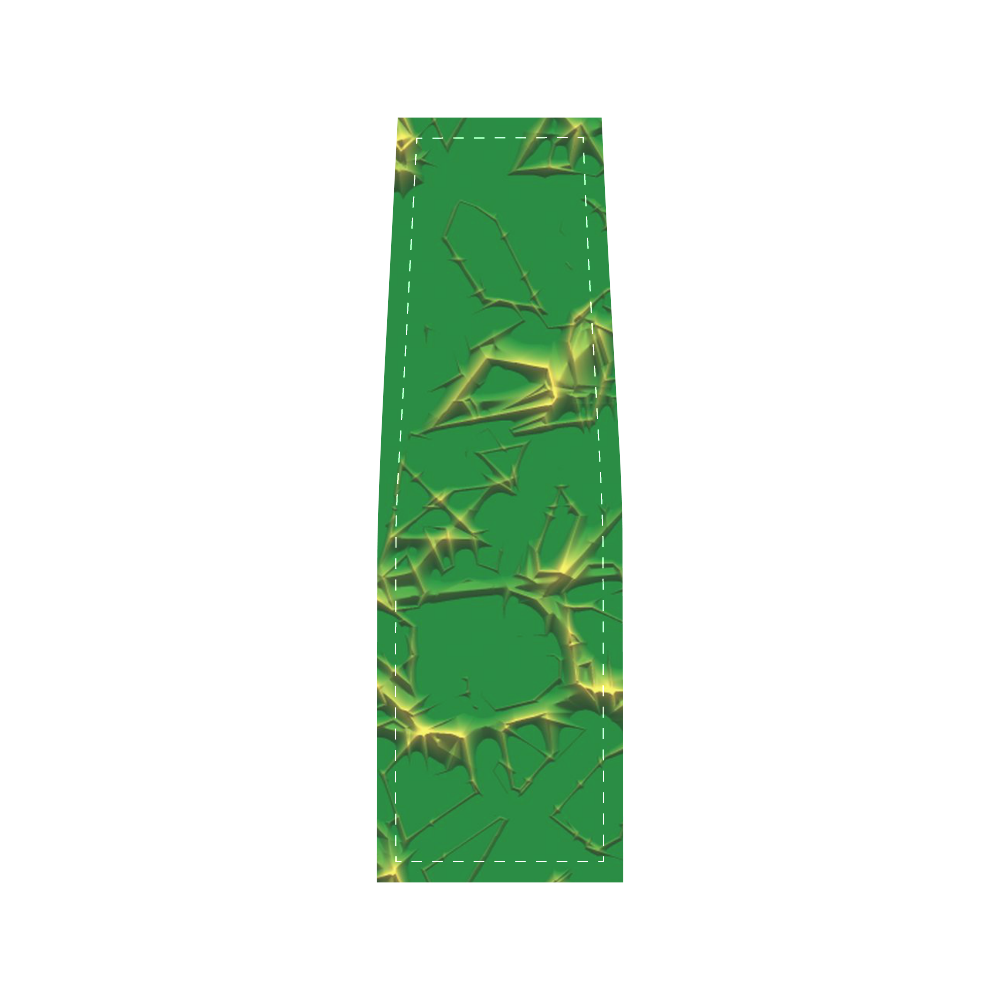 Thorny abstract,green Saddle Bag/Small (Model 1649) Full Customization