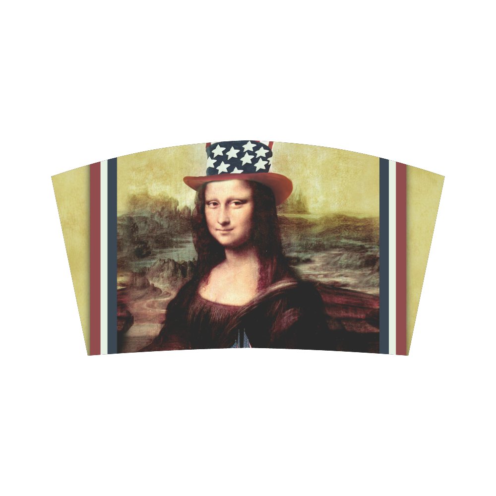 Patriotic Mona Lisa - 4th of July Bandeau Top