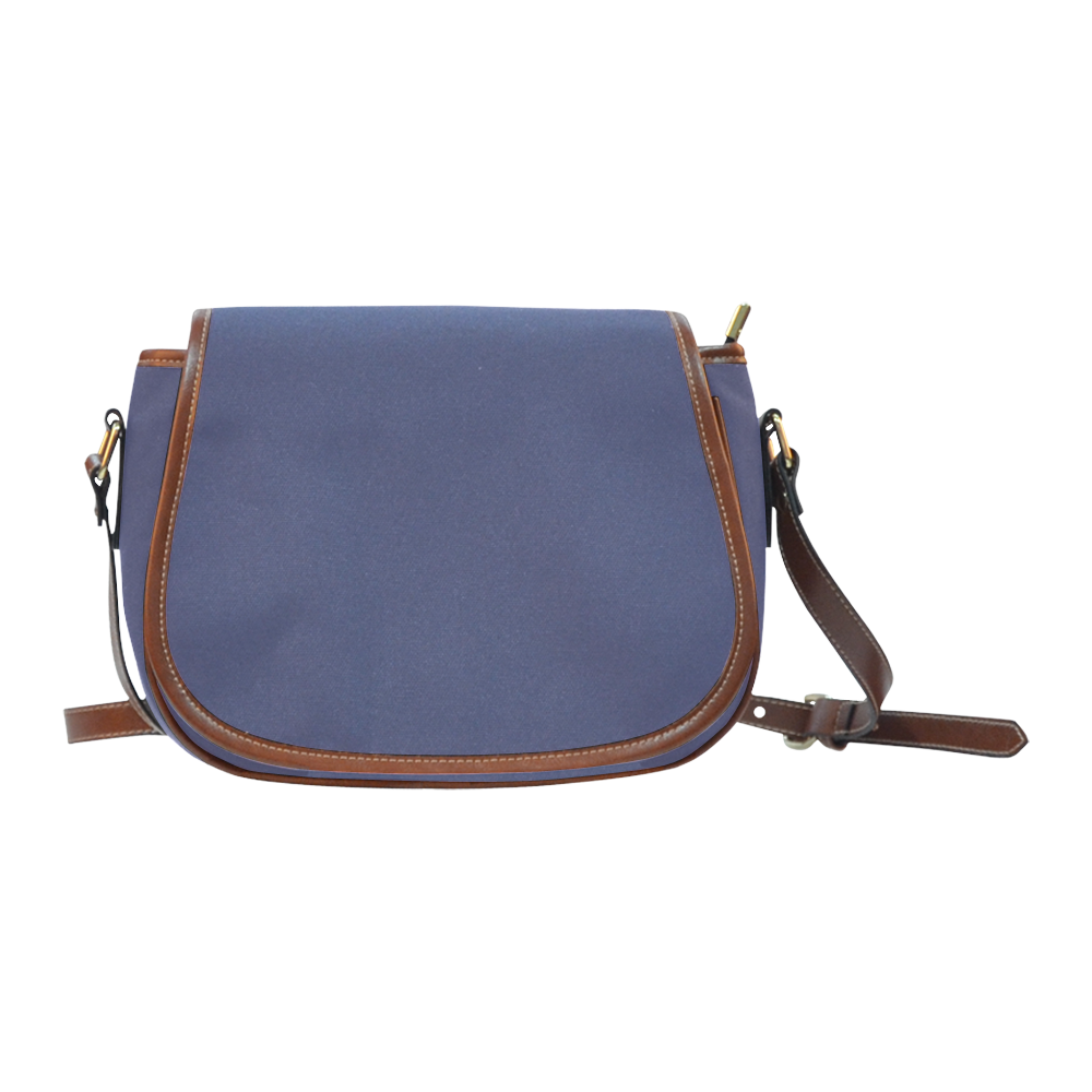 Deep Cobalt Color Accent Saddle Bag/Large (Model 1649)