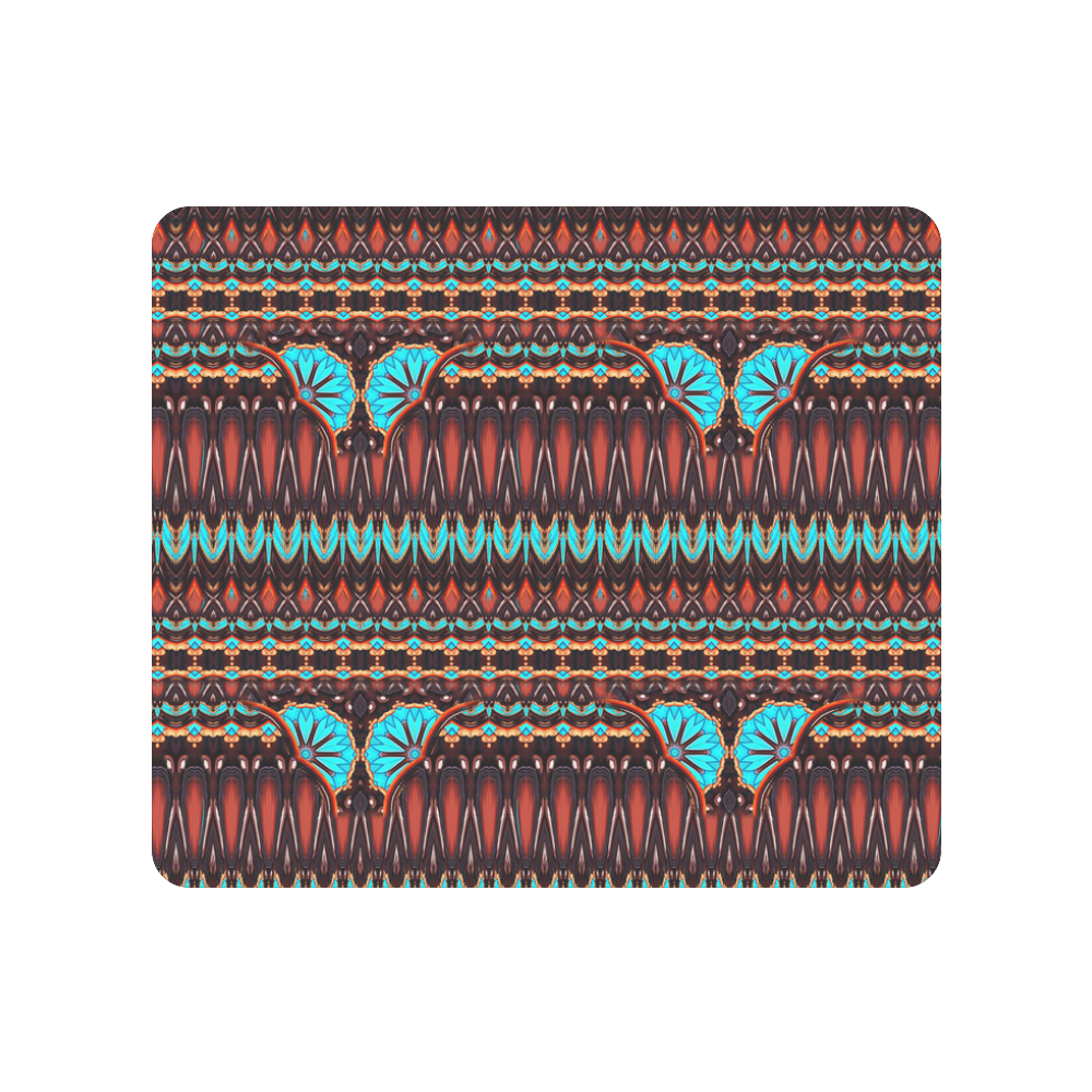K172 Wood and Turquoise Abstract Pattern Men's Clutch Purse （Model 1638）