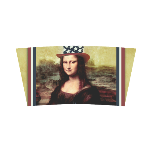 Patriotic Mona Lisa - 4th of July Bandeau Top