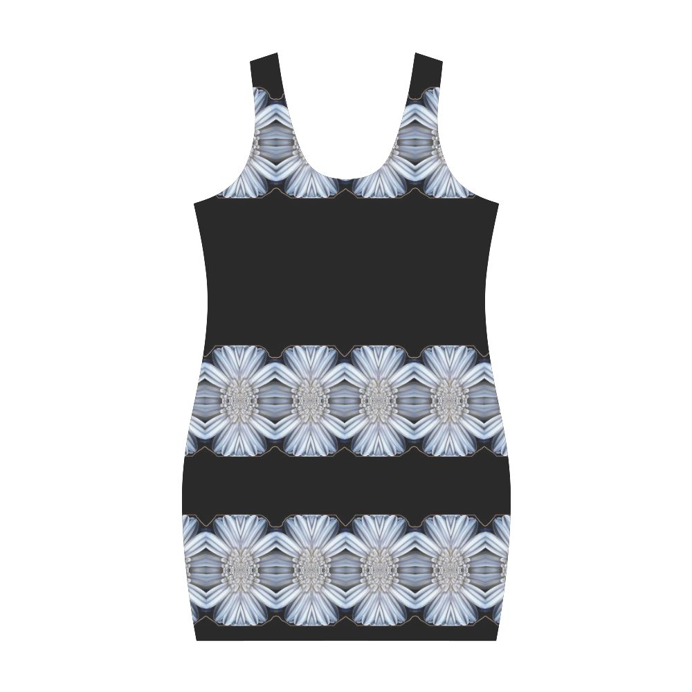 Summer calm in white and black. Medea Vest Dress (Model D06)