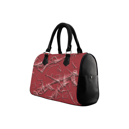 Thorny abstract,red Boston Handbag (Model 1621)