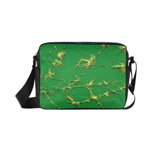 Thorny abstract,green Classic Cross-body Nylon Bags (Model 1632)