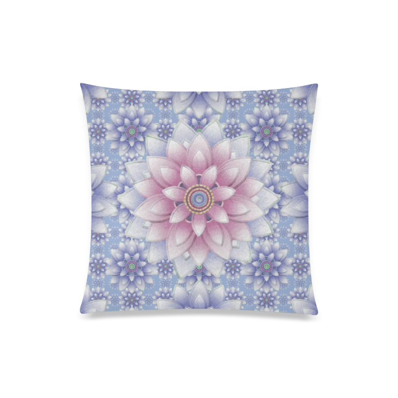 ornaments pink,blue Custom Zippered Pillow Case 20"x20"(One Side)