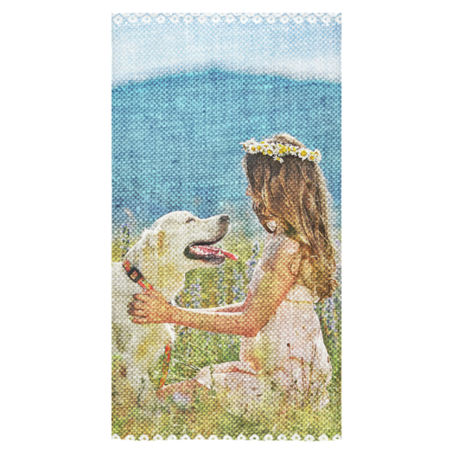 с собакой Bath Towel 30"x56"