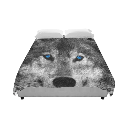 wolf Duvet Cover 86"x70" ( All-over-print)