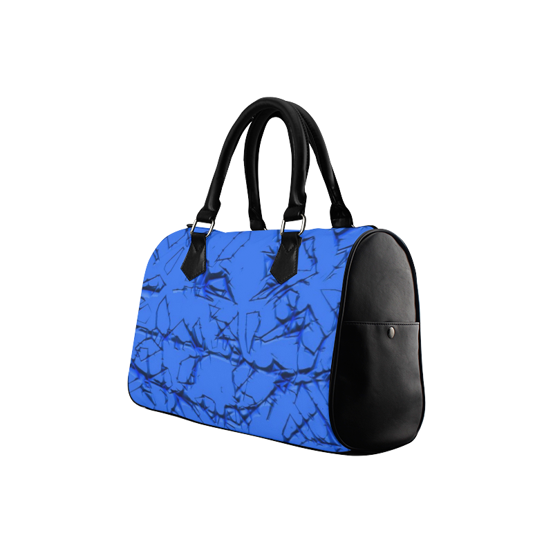 Thorny abstract,inky blue Boston Handbag (Model 1621)