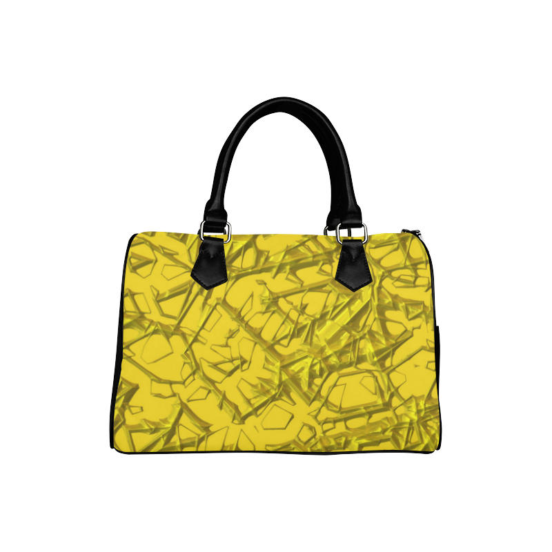 Thorny abstract,golden Boston Handbag (Model 1621)