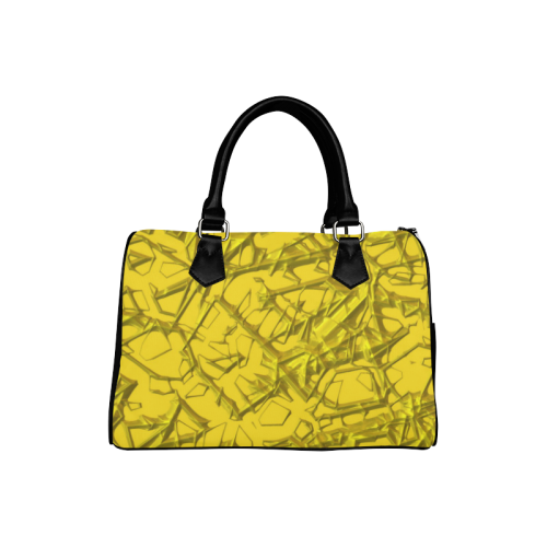 Thorny abstract,golden Boston Handbag (Model 1621)