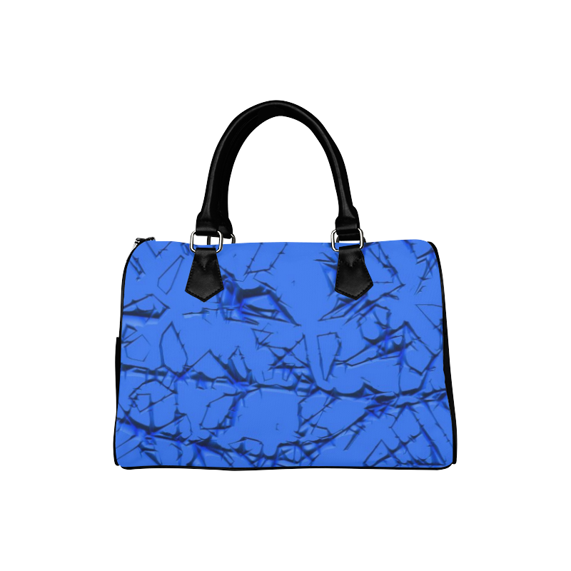 Thorny abstract,inky blue Boston Handbag (Model 1621)