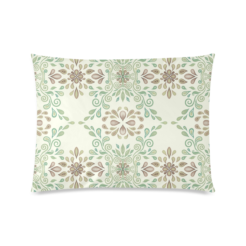Green ornament Custom Picture Pillow Case 20"x26" (one side)