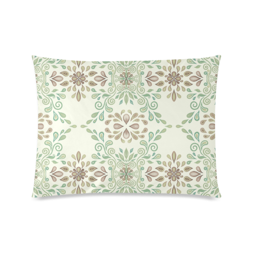 Green ornament Custom Picture Pillow Case 20"x26" (one side)