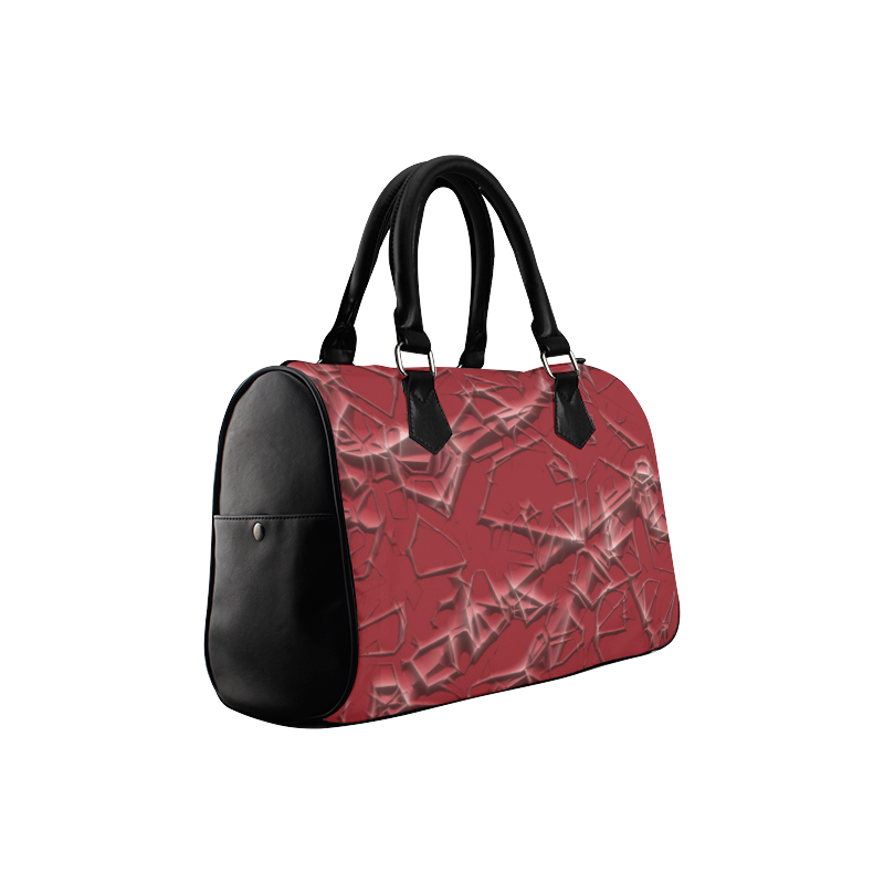 Thorny abstract,red Boston Handbag (Model 1621)