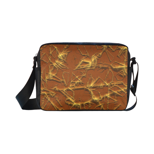 Thorny abstract,brown Classic Cross-body Nylon Bags (Model 1632)