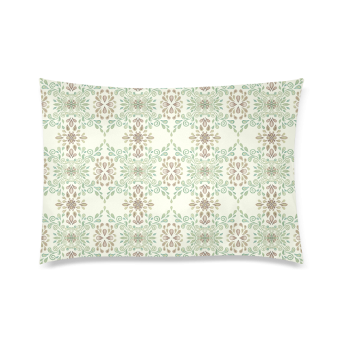 Watercolor ornament Custom Zippered Pillow Case 20"x30" (one side)