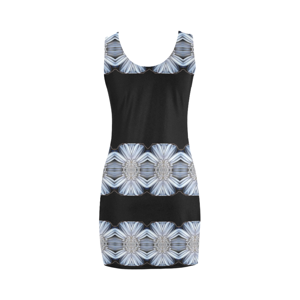 Summer calm in white and black. Medea Vest Dress (Model D06)