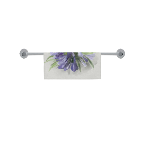 Purple Flower Square Towel 13“x13”