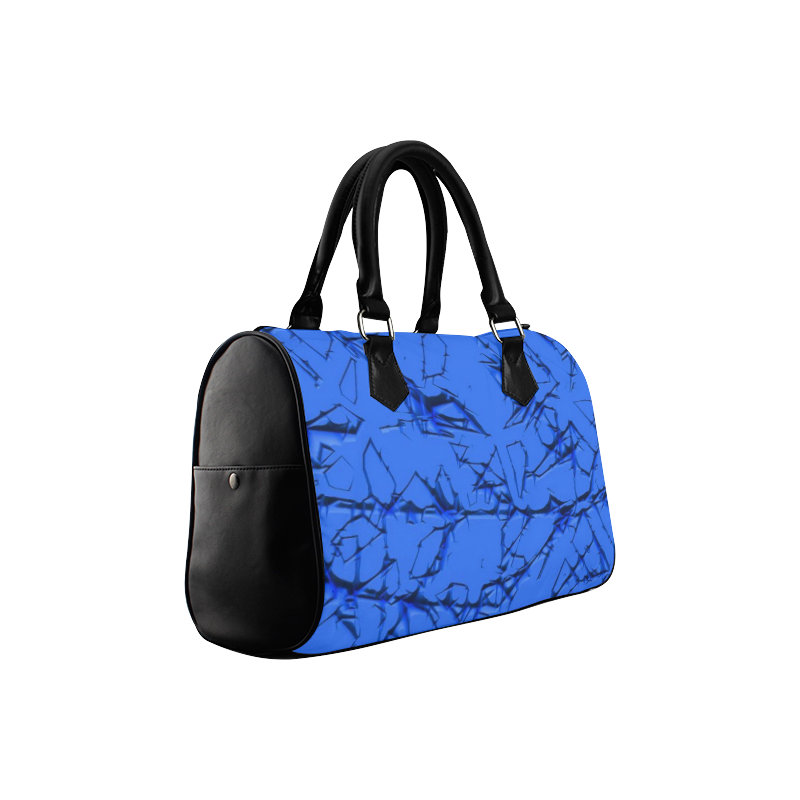 Thorny abstract,inky blue Boston Handbag (Model 1621)