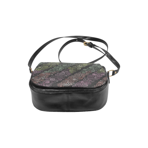 Psychedelic pastel Classic Saddle Bag/Small (Model 1648)