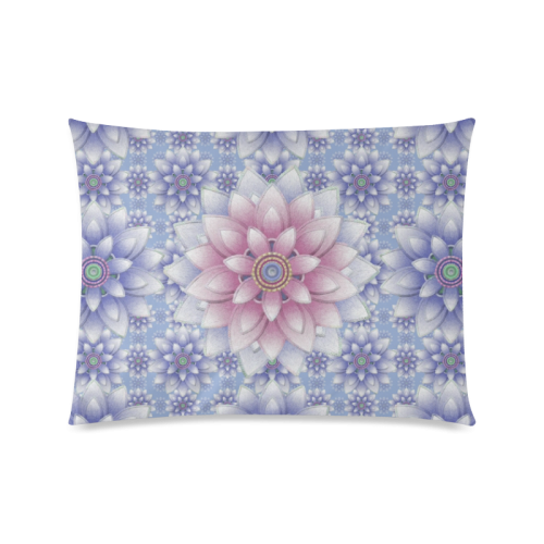 ornaments pink+blue Custom Picture Pillow Case 20"x26" (one side)