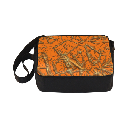 Thorny abstract, orange Classic Cross-body Nylon Bags (Model 1632)