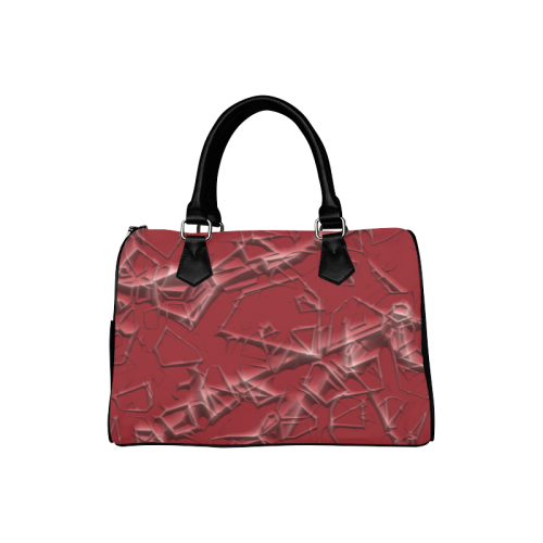 Thorny abstract,red Boston Handbag (Model 1621)