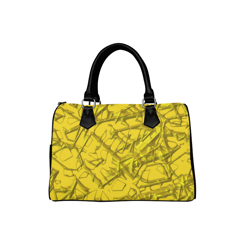 Thorny abstract,golden Boston Handbag (Model 1621)
