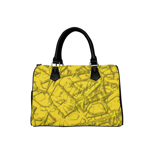 Thorny abstract,golden Boston Handbag (Model 1621)