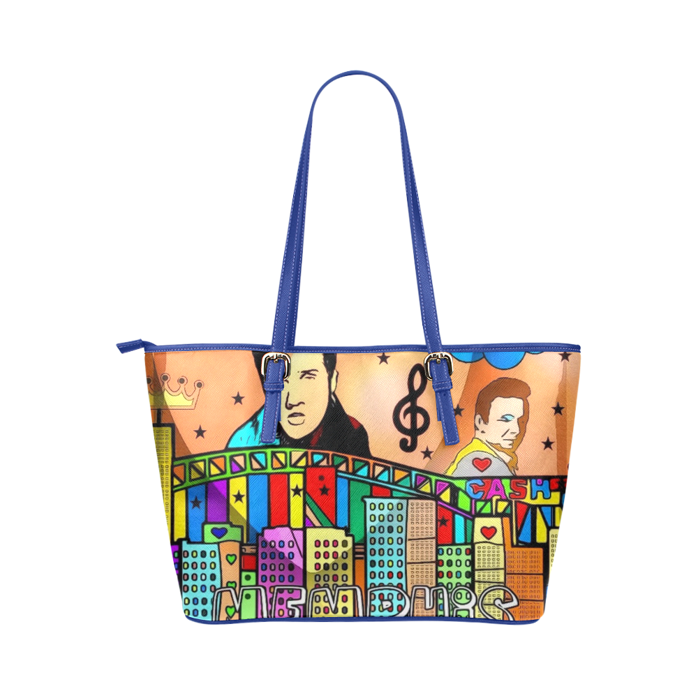 Memphis by Nico Bielow Leather Tote Bag/Large (Model 1651)