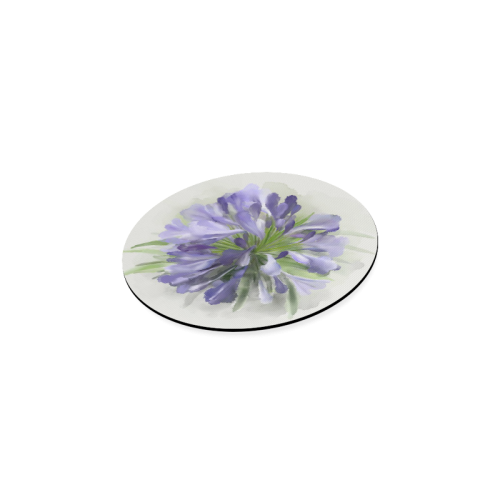 Purple Flower Round Coaster