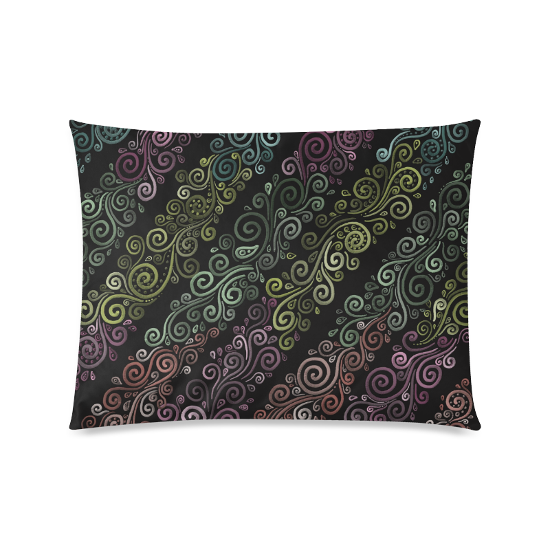 Psychedelic pastel Custom Picture Pillow Case 20"x26" (one side)