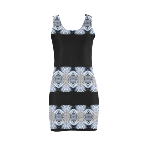 Summer calm in white and black. Medea Vest Dress (Model D06)