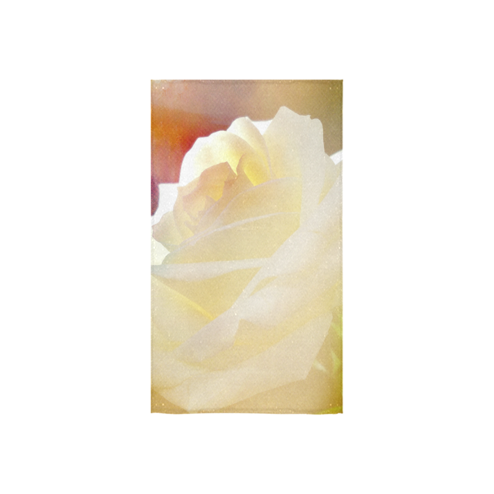 A Rose White Custom Towel 16"x28"
