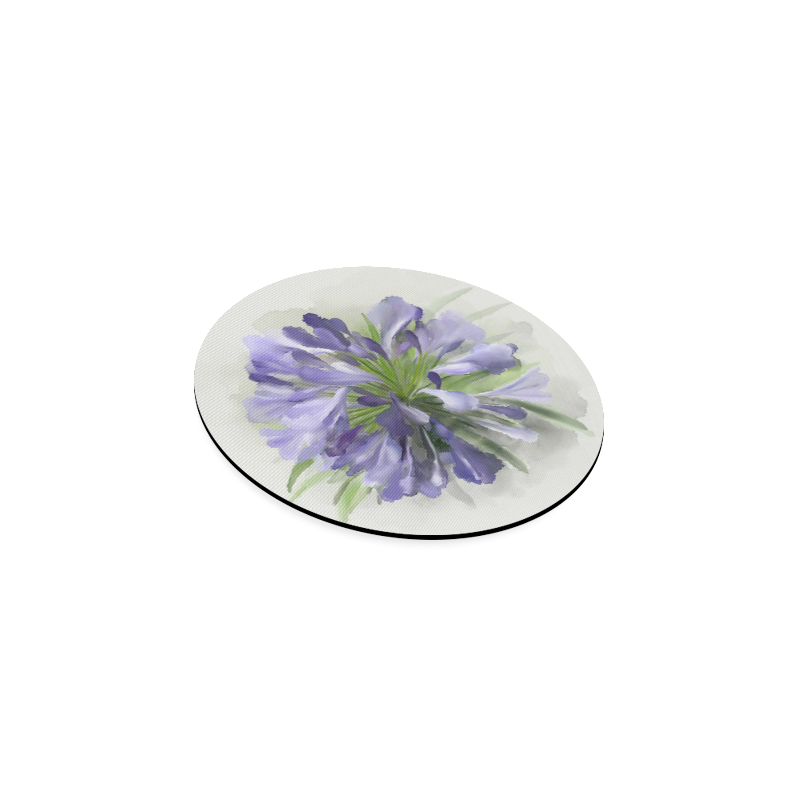 Purple Flower Round Coaster