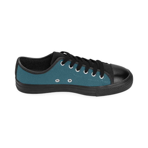 Blue Coral Men's Classic Canvas Shoes (Model 018)