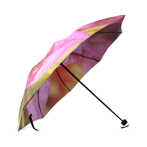 Pink Bougainvillea Flower Foldable Umbrella (Model U01)