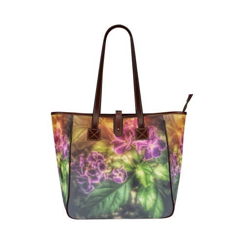 Purple Flowers Classic Tote Bag (Model 1644)