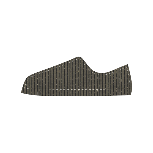 Sepia Stripe Men's Classic Canvas Shoes (Model 018)