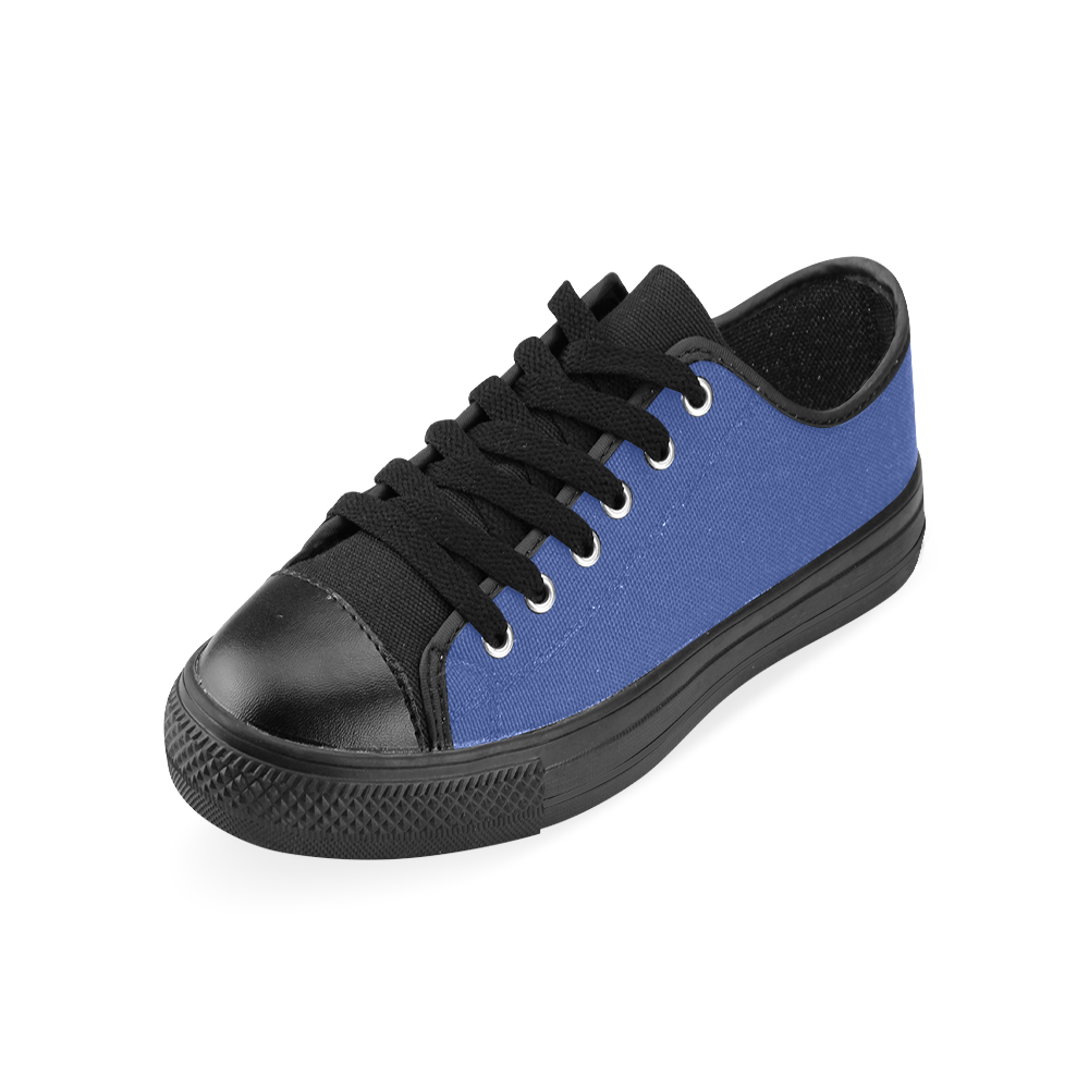 Dazzling Blue Men's Classic Canvas Shoes (Model 018)